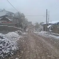 ویدئویی از برف پاییزی در سلماس