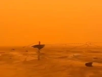 طوفان شدید گرد و غبار در مرز عراق و سوریه