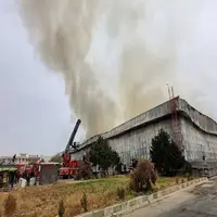 کارخانه مقواسازی شهرک صنعتی مورچهخورت اصفهان آتش گرفت