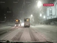 بارش سنگین برف در روسیه