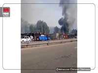 آتشسوزی نخیلات و شبکه برق غرفههای مردمی در قطبآباد فین