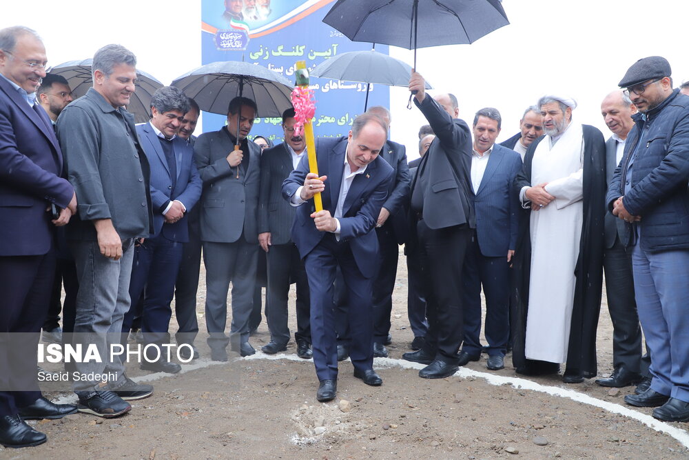 کلنگ‌زنی آبرسانی سد کلقان به بستان‌آباد و هشترود با حضور وزیران نیرو و جهاد کشاورزی