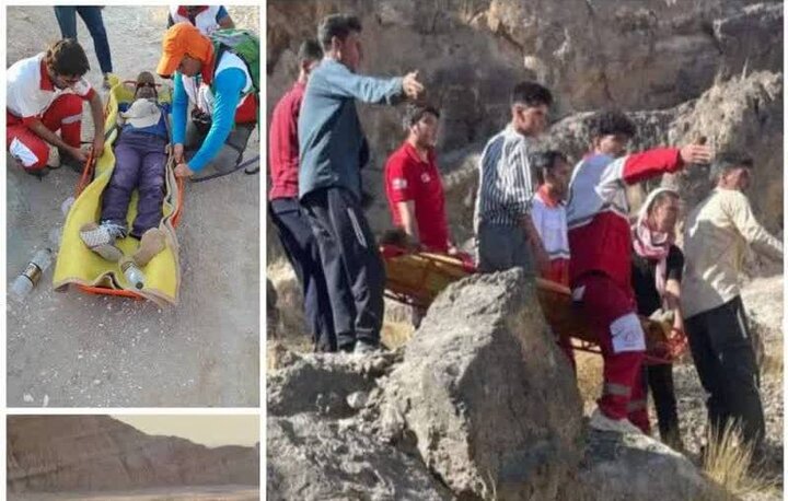 کوهنورد مصدوم در منطقه صعبالعبور قلعهحیدر شهرستان گناوه نجات یافت