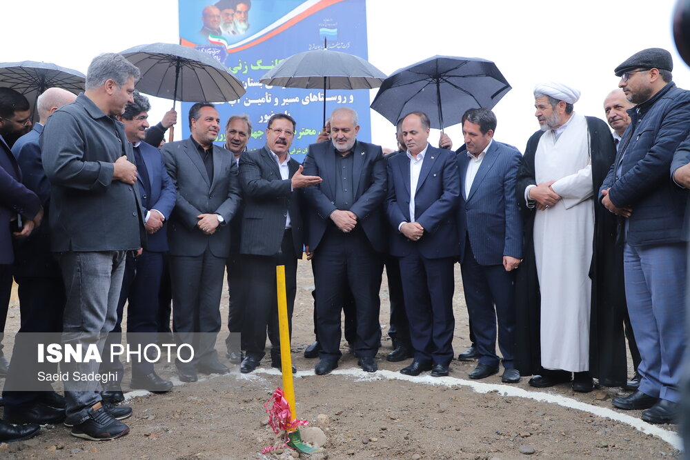 کلنگ‌زنی آبرسانی سد کلقان به بستان‌آباد و هشترود با حضور وزیران نیرو و جهاد کشاورزی