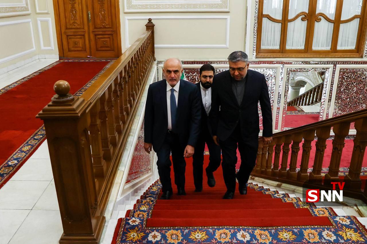 عکس/ دیدار معاون سیاسی رئیس مجلس لبنان با رئیس مجلس شورای اسلامی