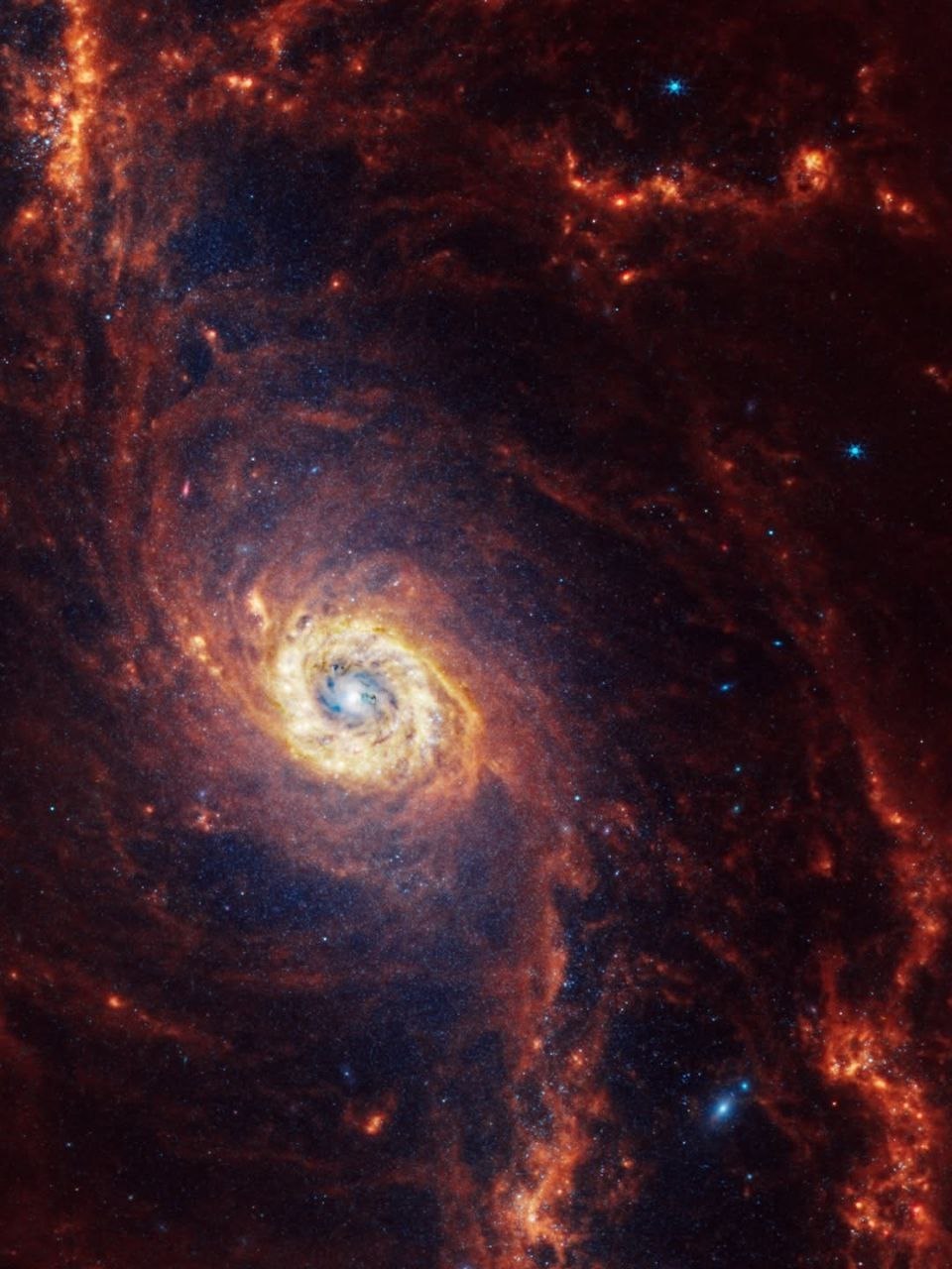 عکس/ شاهکار جدید تلسکوپ جیمز وب؛ تولد ستارگان در کهکشانی ۶۰ میلیون سال‌نوری دورتر از زمین