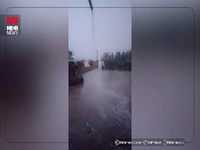 بارش باران و تگرگ در شعیبیه شوشتر