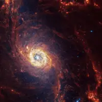 عکس/ شاهکار جدید تلسکوپ جیمز وب؛ تولد ستارگان در کهکشانی ۶۰ میلیون سالنوری دورتر از زمین