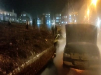 آتشسوزی تاکسی در شهرک پردیس کرمانشاه