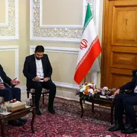 عکس/ دیدار معاون سیاسی رئیس مجلس لبنان با رئیس مجلس شورای اسلامی 