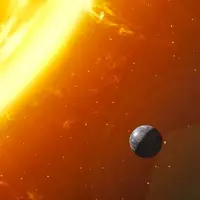 زمین در مقابل خورشید