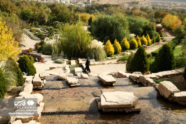 جلوه‌ای از پاییز باغ گل‌های شیراز