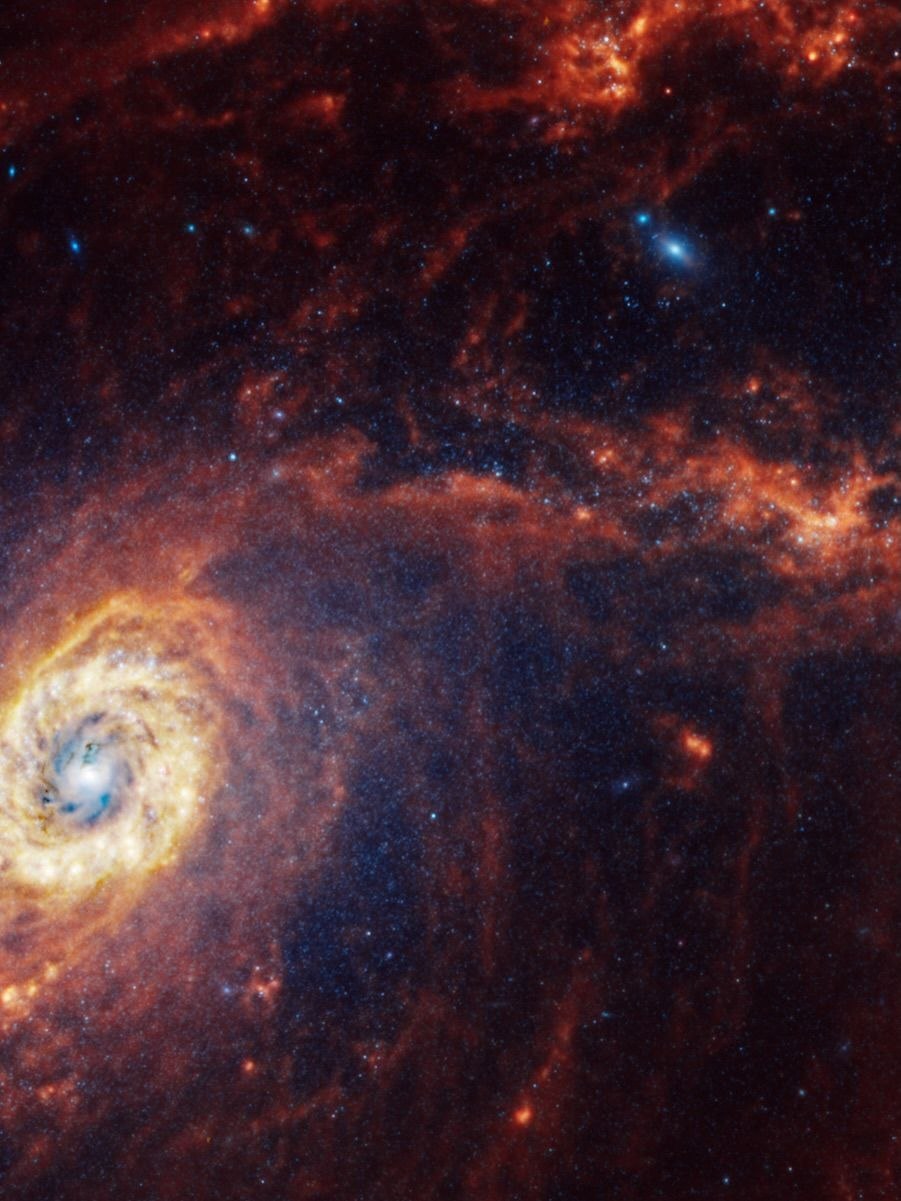 عکس/ شاهکار جدید تلسکوپ جیمز وب؛ تولد ستارگان در کهکشانی ۶۰ میلیون سالنوری دورتر از زمین