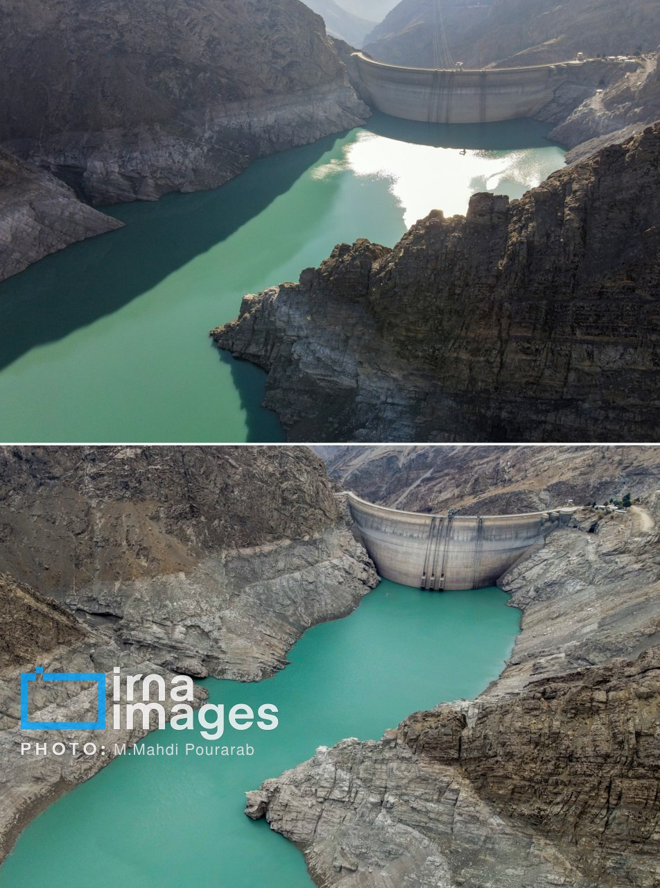 خشکترین وضعیت سد کرج در یک دهه اخیر