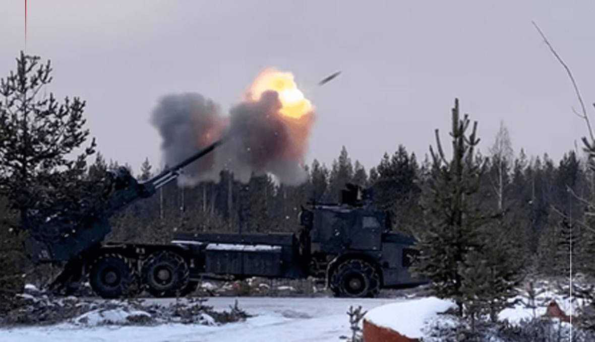 رزمایش توپخانهای فنلاند نزدیک مرز روسیه