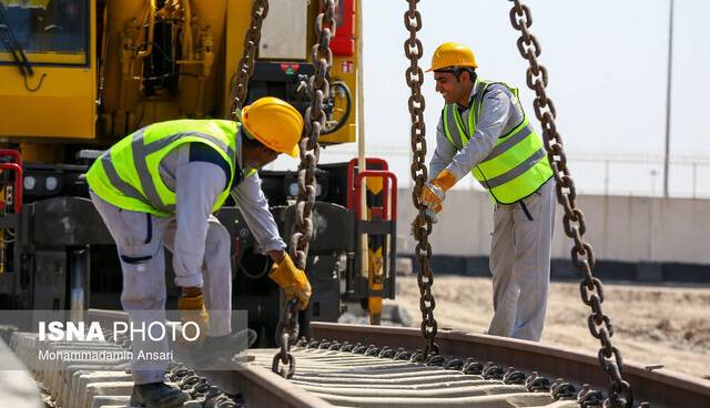 پیشرفت ۸۶ درصدی خط آهن چابهار - زاهدان