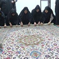 اهدای فرش ۶ متری دست بافت به عتبات عالیات