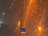 بارش زیبای برف در مائین بلاغ تکاب