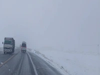 برف و کولاک در محور سقز - دیواندره