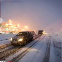 بارش باران و برف در جادههای 10 استان