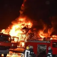 آتشسوزی گسترده در بغداد