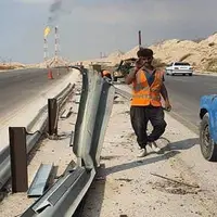 تعمیر و نصب گاردریل در ۴۰۰ کیلومتر جادههای بوشهر