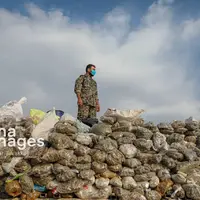 عکس/ امحای ۲۰ تن مواد مخدر