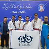 ۴ مدال رنگارنگ ره آورد رزمی کاران قمی از رقابتهای کاراته کارگران کشور