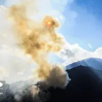 عکس/ آتش‌سوزی جنگل‌های روستای الیت چالوس