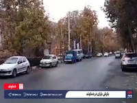 بارش باران در دماوند