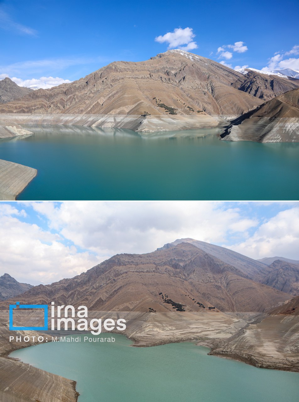 خشکترین وضعیت سد کرج در یک دهه اخیر