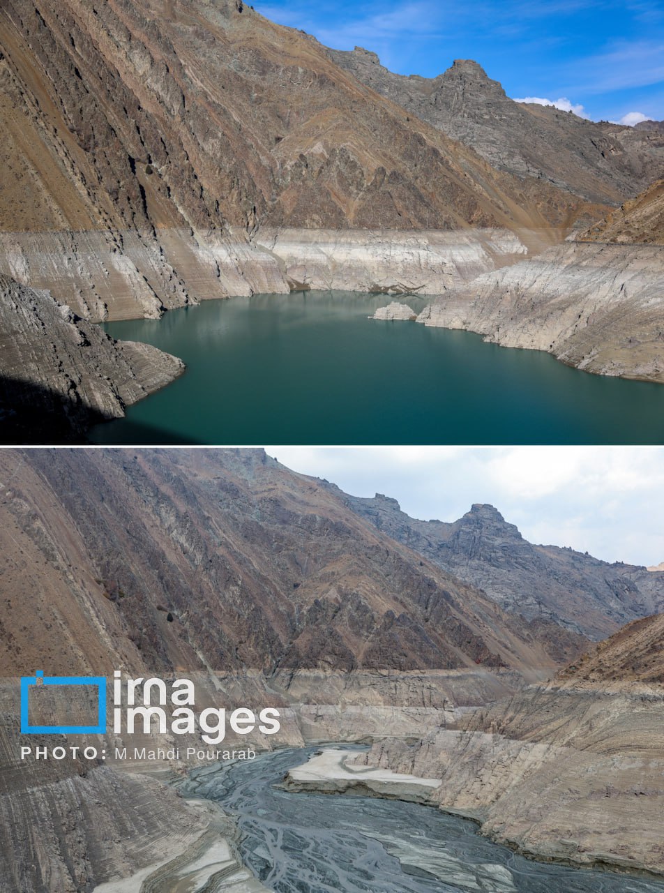 خشکترین وضعیت سد کرج در یک دهه اخیر