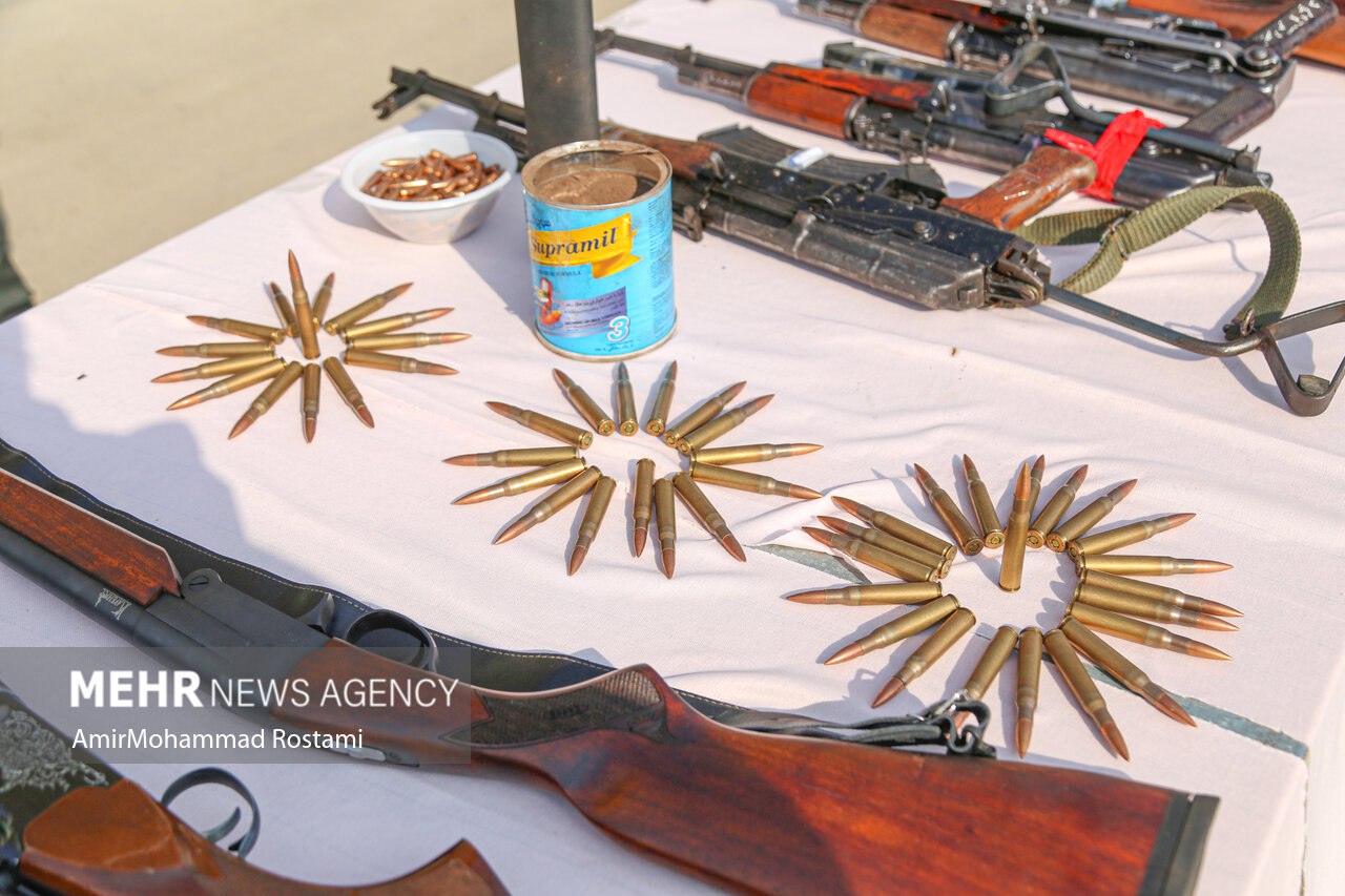  رونمایی از کشفیات فرماندهی انتظامی شرق استان تهران