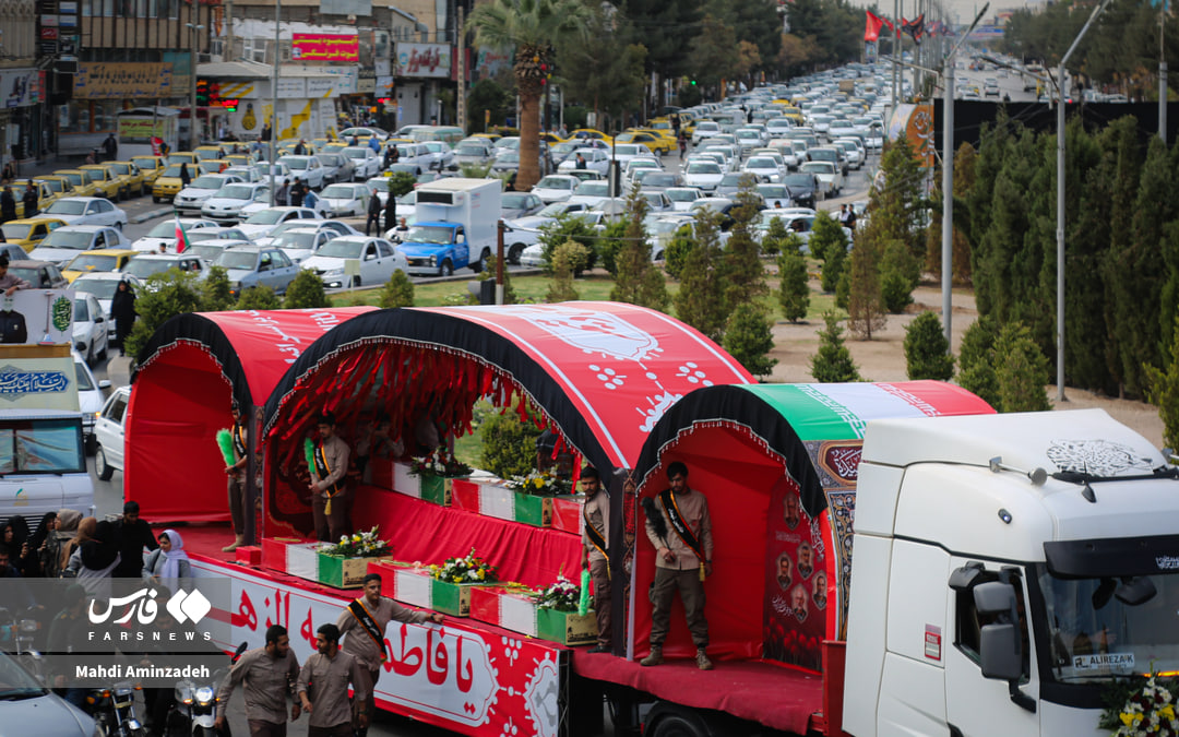 عکس/ استقبال از شهدای گمنام در کرمان