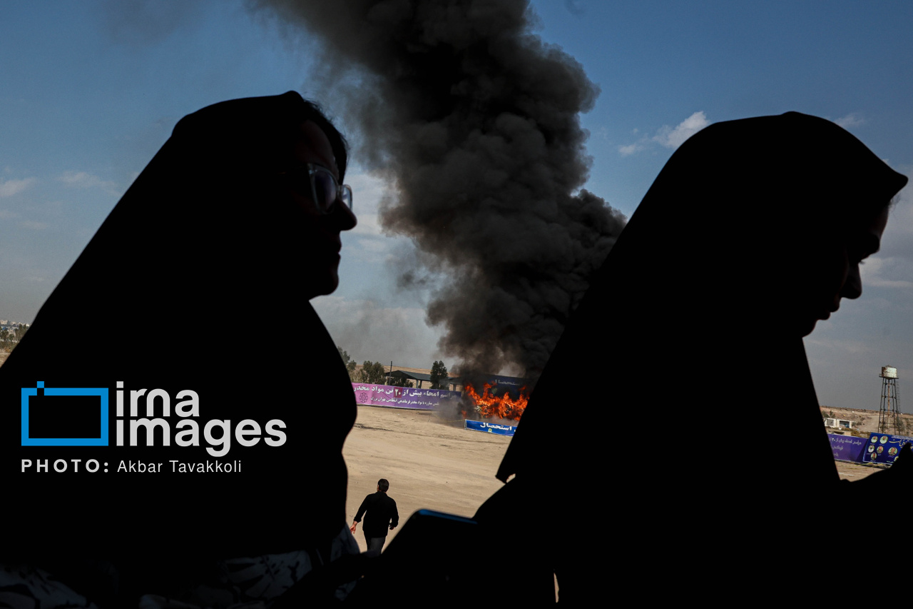 عکس/ امحای ۲۰ تن مواد مخدر