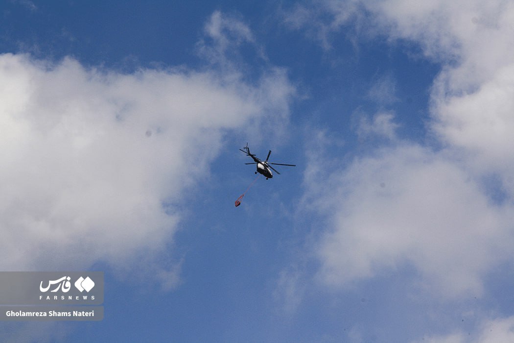 عکس/ آتشسوزی جنگلهای روستای الیت چالوس