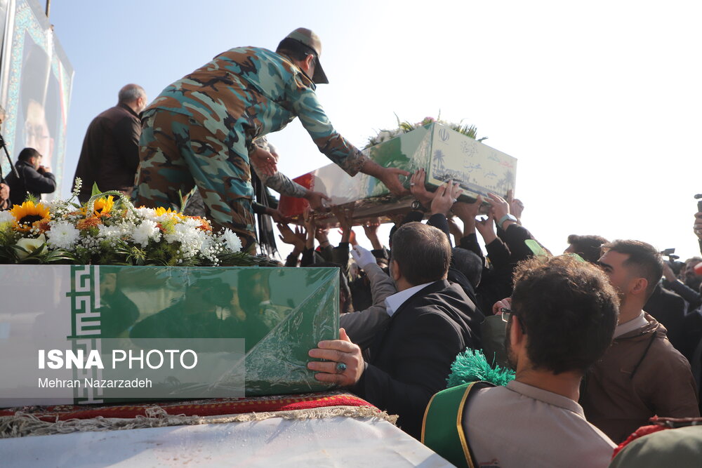 تشییع پیکر مطهر شهدای گمنام - تبریز