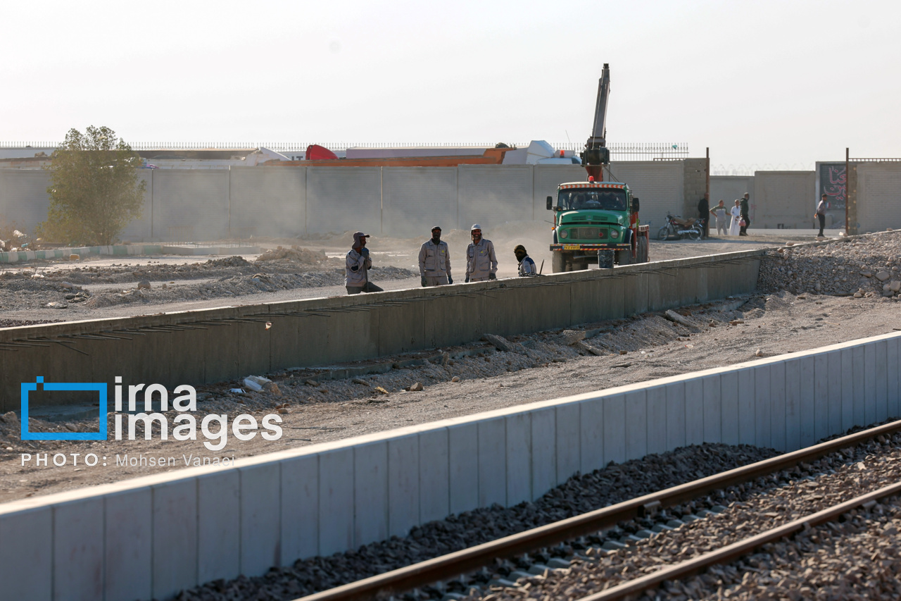 آخرین وضعیت پیشرفت خط ریلی خرمشهر - بصره