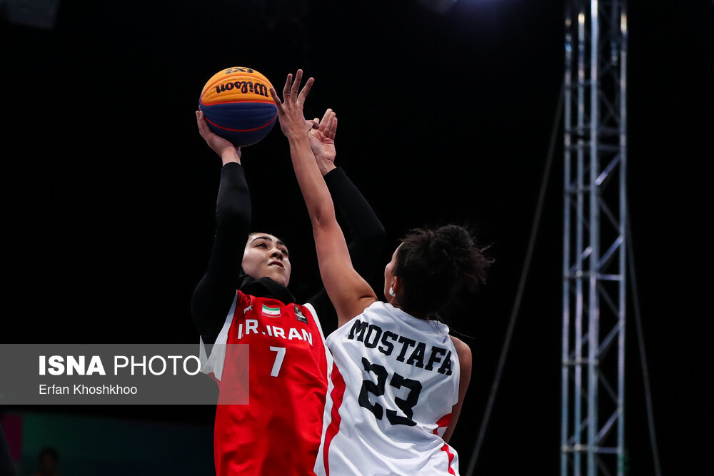 بازیهای کشورهای اسلامی ۲۰۲۵ ریاض؛ مسابقه بسکتبال ۳ نفره زنان ایران و مصر