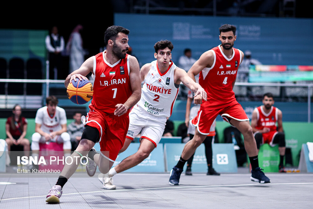 بازیهای کشورهای اسلامی ۲۰۲۵ ریاض ؛ مسابقه بسکتبال ۳ نفره مردان ایران و ترکیه