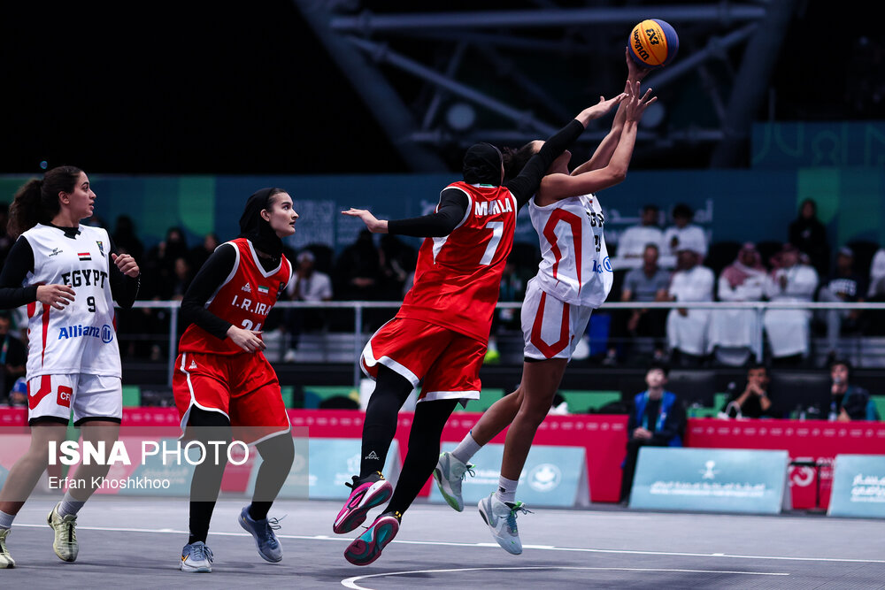 بازیهای کشورهای اسلامی ۲۰۲۵ ریاض؛ مسابقه بسکتبال ۳ نفره زنان ایران و مصر