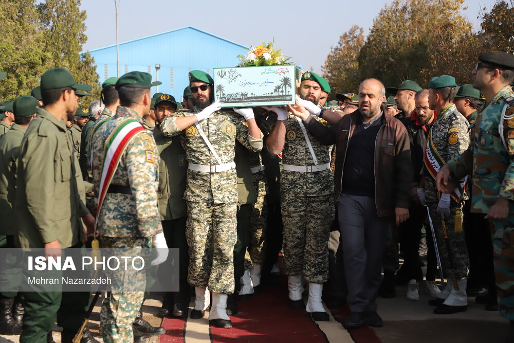 تشییع پیکر مطهر شهدای گمنام - تبریز