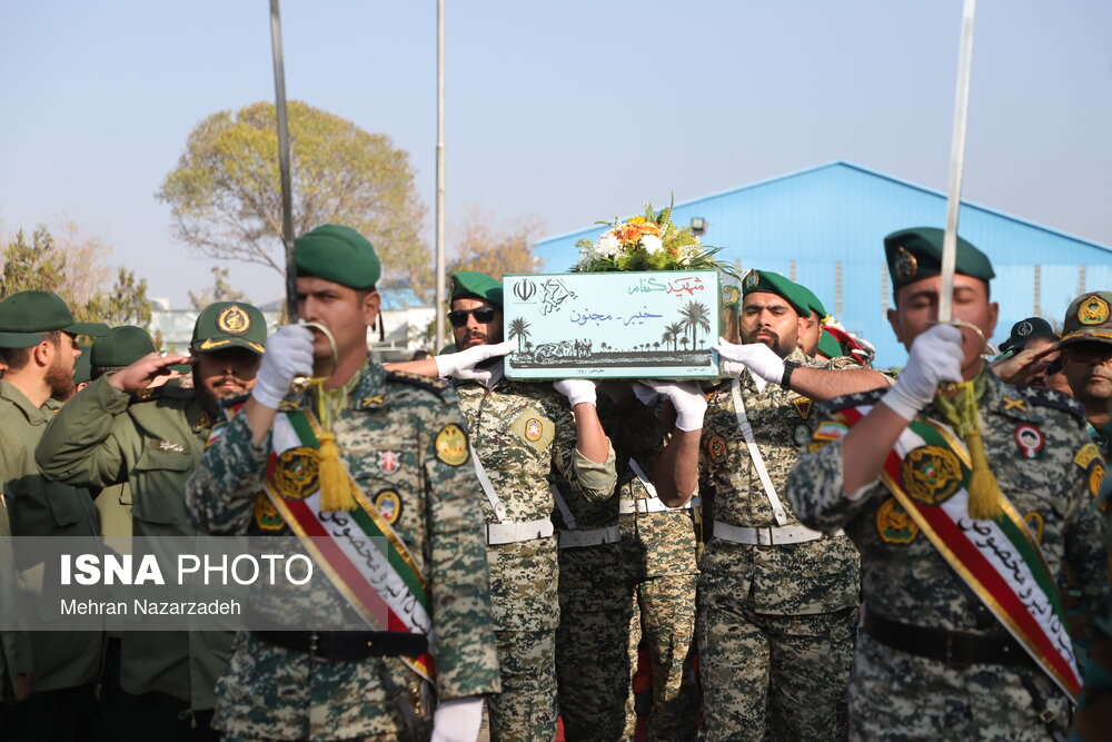 تشییع پیکر مطهر شهدای گمنام - تبریز