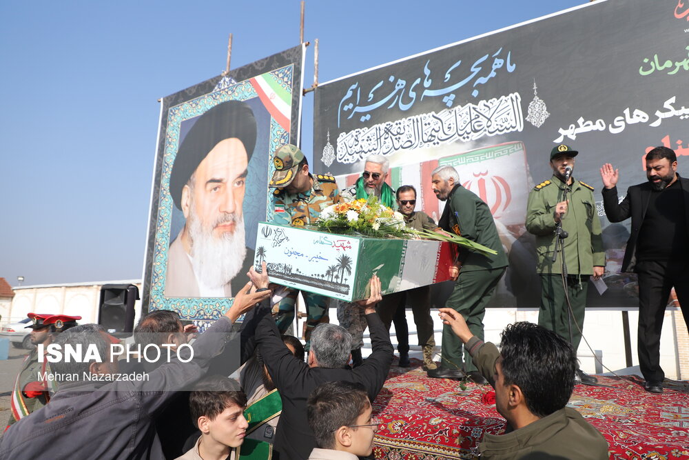 تشییع پیکر مطهر شهدای گمنام - تبریز