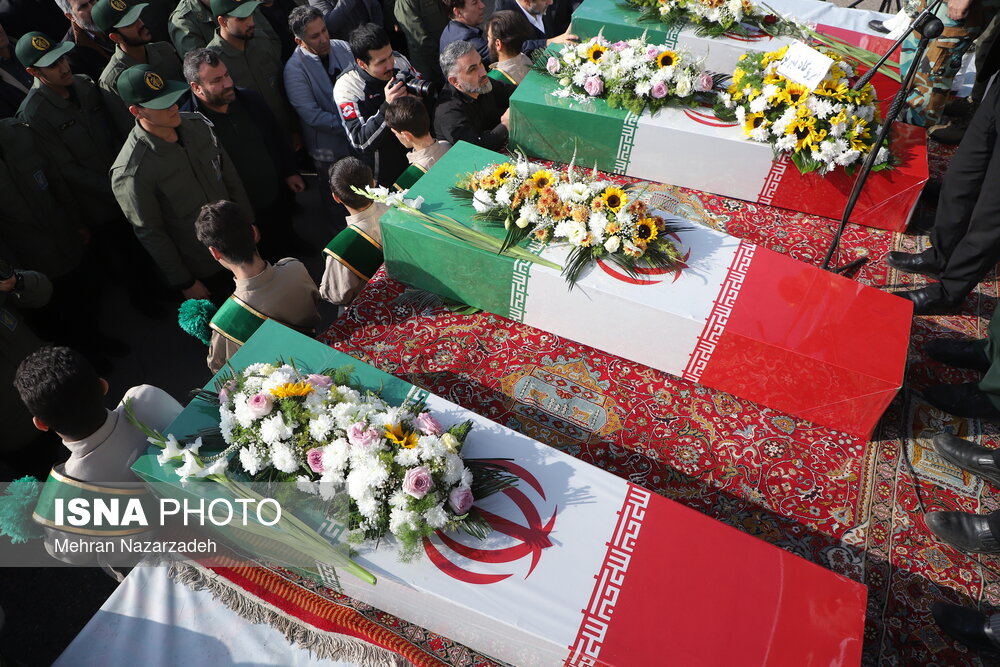 تشییع پیکر مطهر شهدای گمنام - تبریز