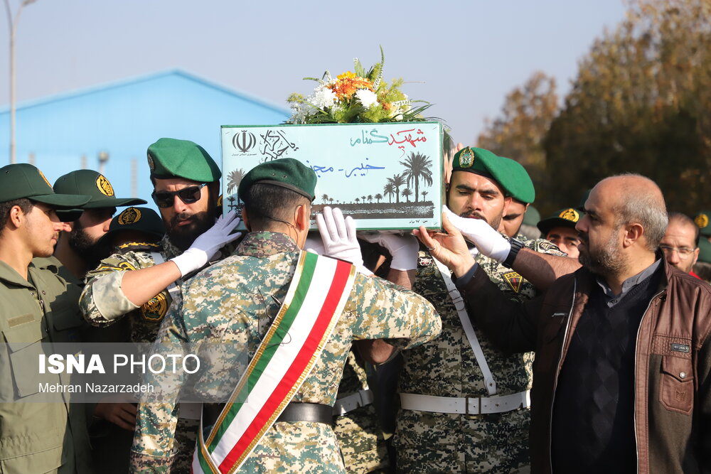 تشییع پیکر مطهر شهدای گمنام - تبریز