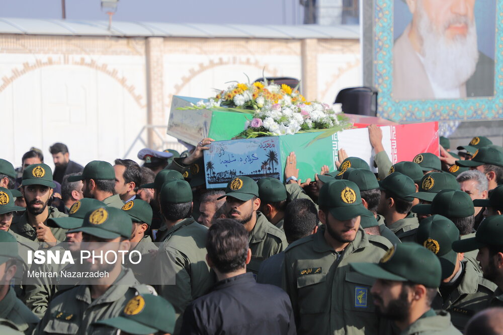 تشییع پیکر مطهر شهدای گمنام - تبریز