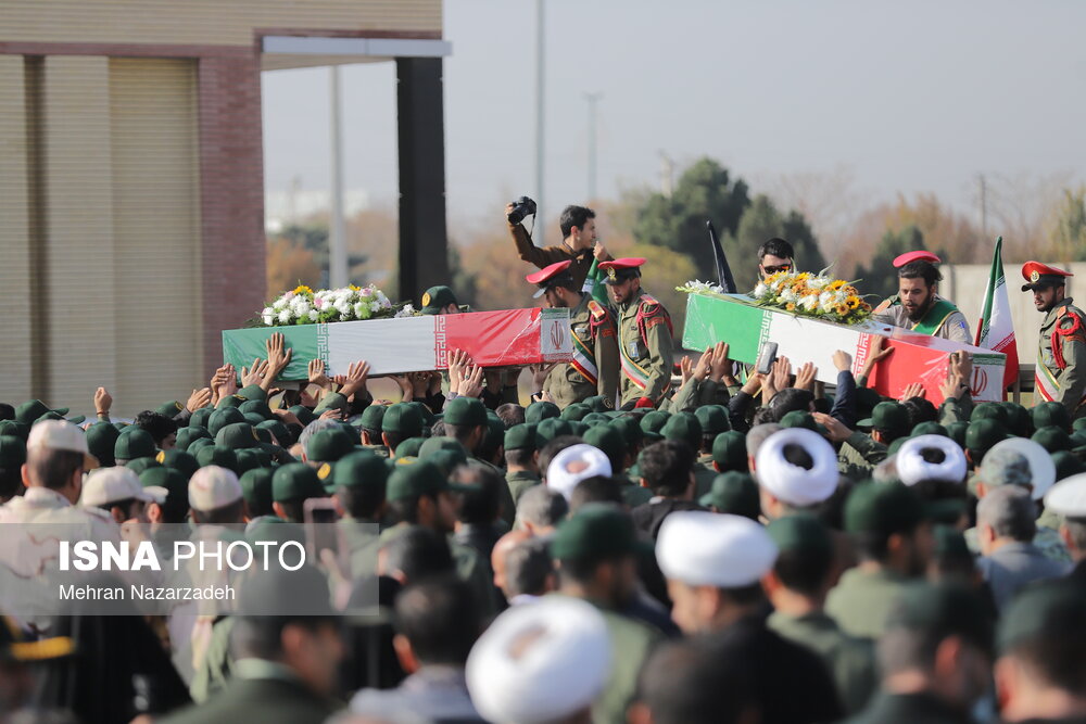 تشییع پیکر مطهر شهدای گمنام - تبریز