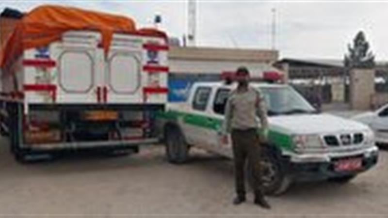 توقیف ۱۴ تن خاک زغال غیرمجاز در مهریز