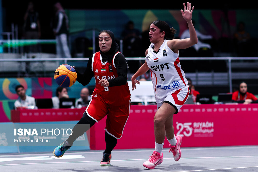 بازیهای کشورهای اسلامی ۲۰۲۵ ریاض؛ مسابقه بسکتبال ۳ نفره زنان ایران و مصر